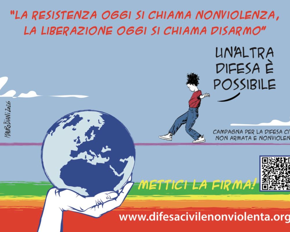 Un Dipartimento per la difesa civile non armata: pochi giorni per firmare la proposta di legge